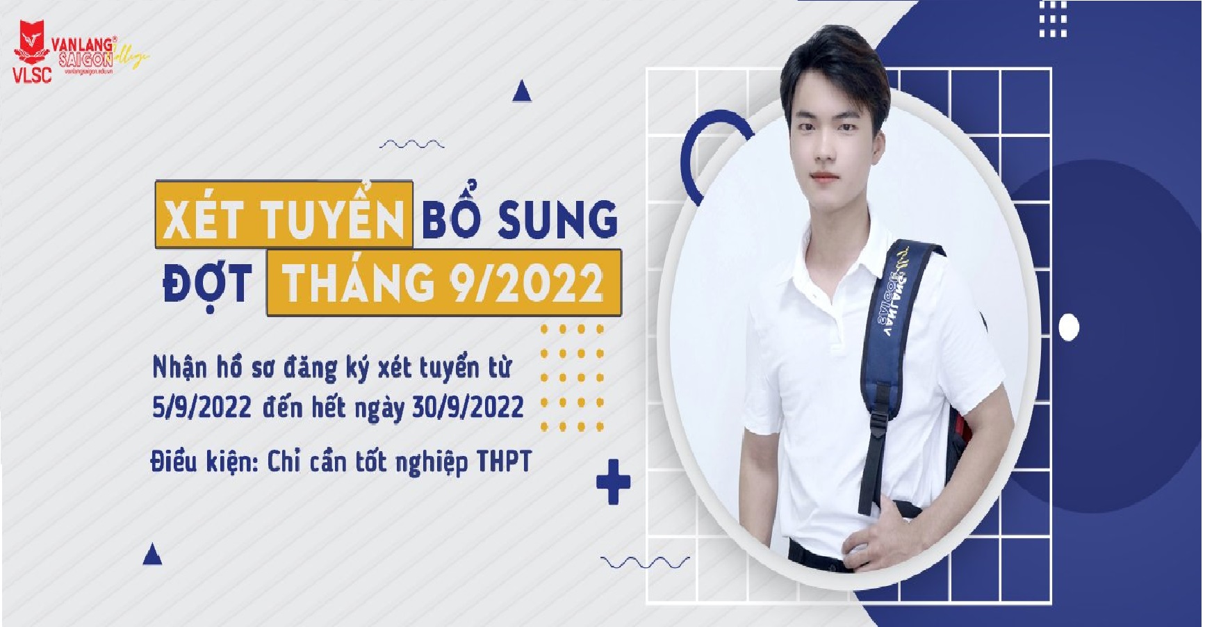 Trường Cao đẳng Văn Lang Sài Gòn xét tuyển bổ sung đợt tháng 10/2022